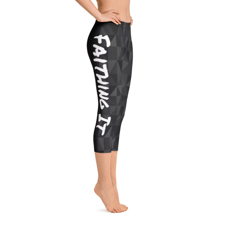 ‘Faithing It’ Capri Leggings