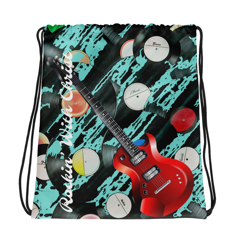 ‘Rockin With Christ’ Drawstring Bag