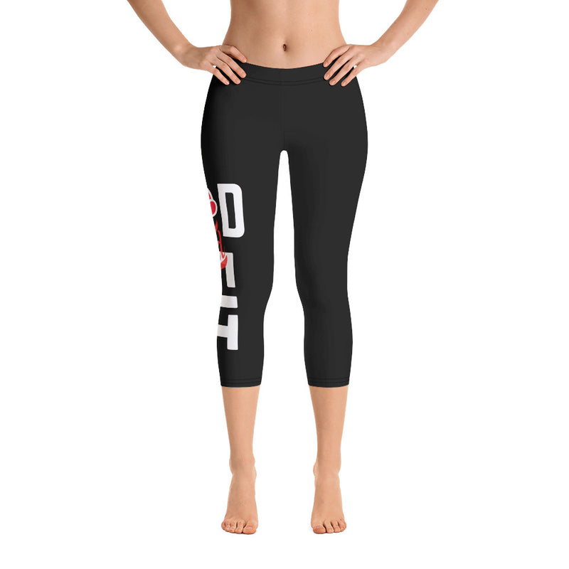 ‘God & Fit’ Capri Leggings