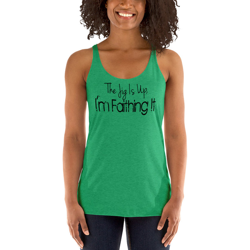 'Faithing It' Women's Racerback Tank