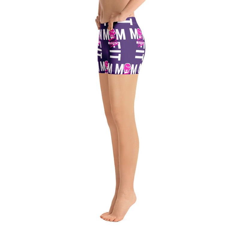 ‘Mom & Fit’ P/Pur Shorts