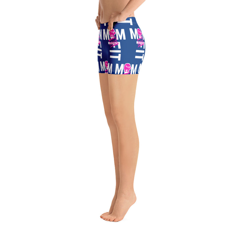 ‘Mom & Fit’ P/Blu Shorts