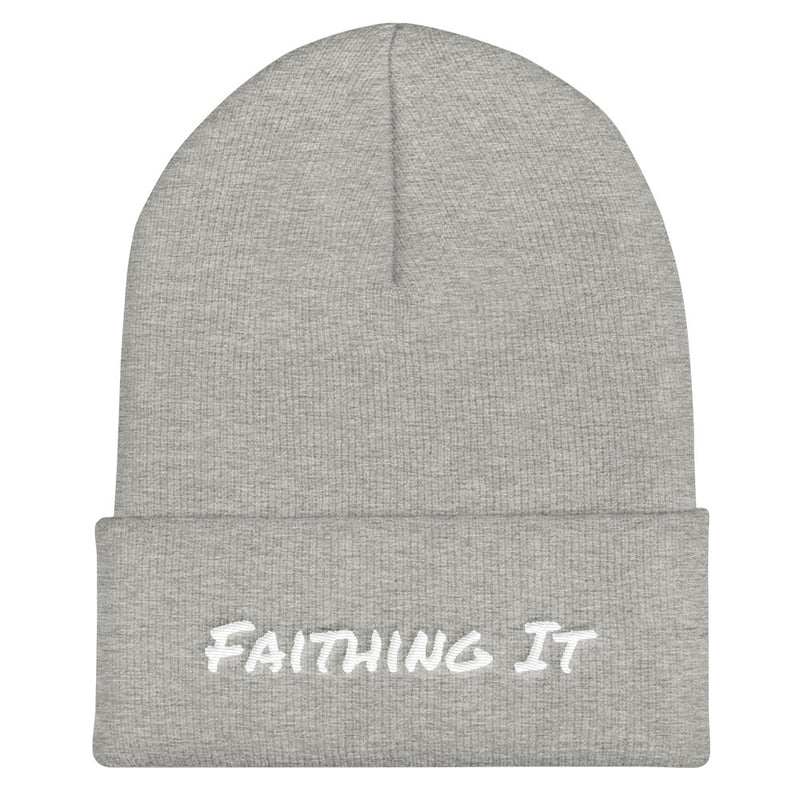 'Faithing It' Cuffed Beanie