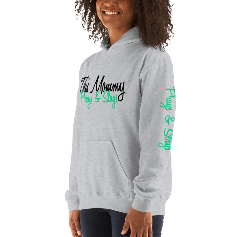 ‘This Mommy Prays & Slays’ Pullover Hoodie