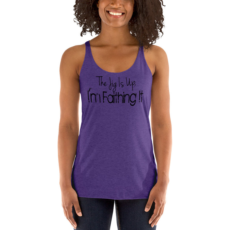 'Faithing It' Women's Racerback Tank