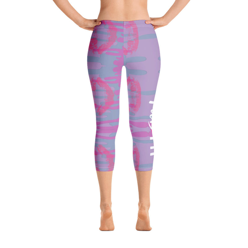 'Fab & Fit' Lilac Capri Leggings