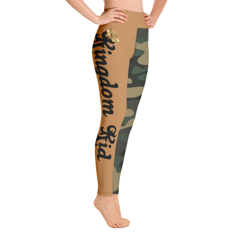 ‘Kingdom Kid’ Camo Yoga Leggings