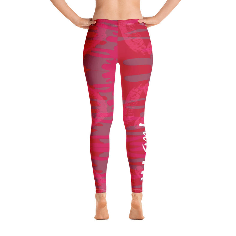 'Fab & Fit' Red Leggings