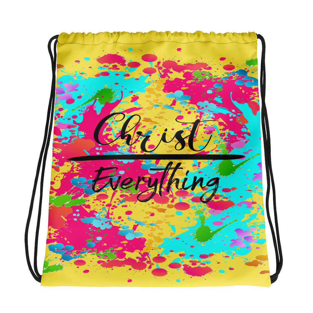 ‘Christ Over Everything’ Drawstring Bag