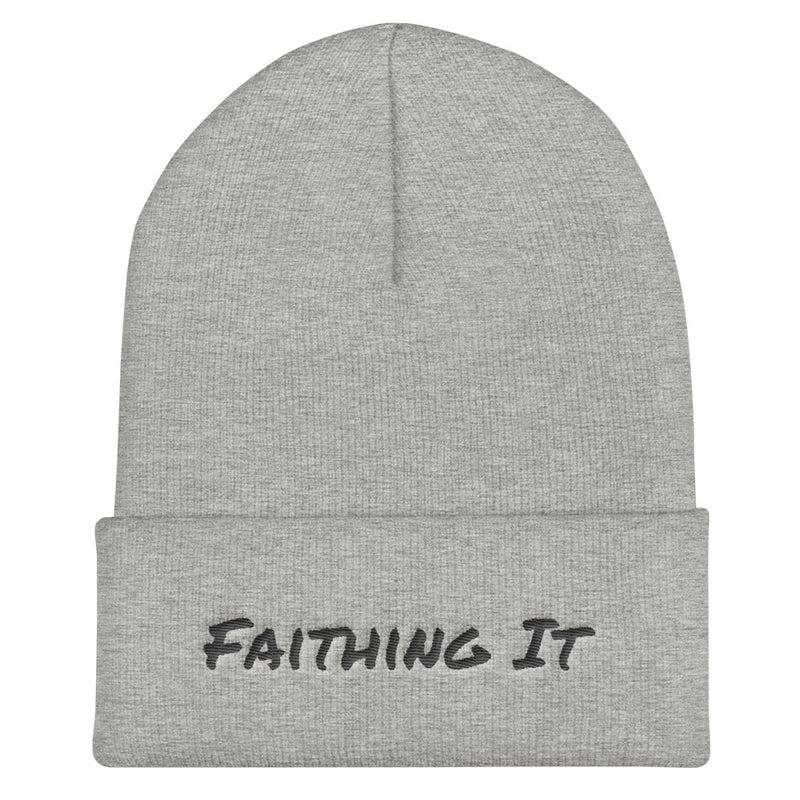 'Faithing It' Cuffed Beanie