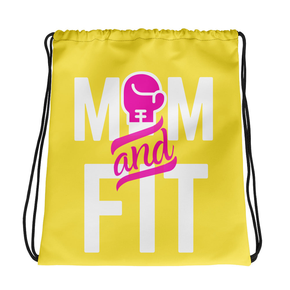 ‘Mom & Fit’ Drawstring Bag