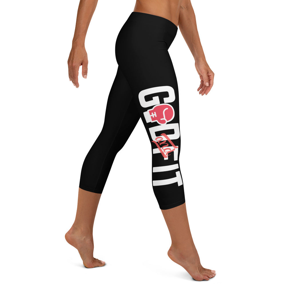 ‘God & Fit’ Capri Leggings