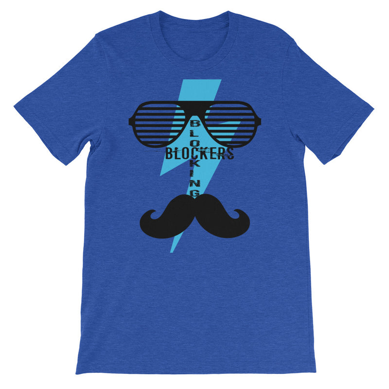 ‘Blocking Blockers’ Mustache Short-Sleeve Unisex T-Shirt