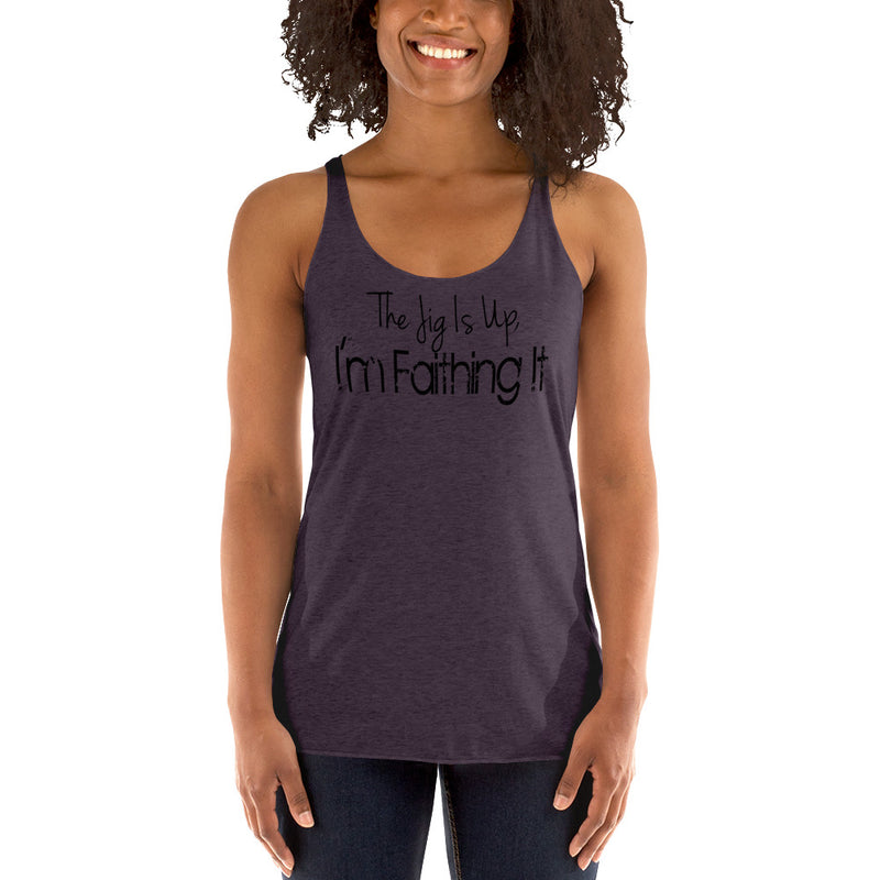 'Faithing It' Women's Racerback Tank