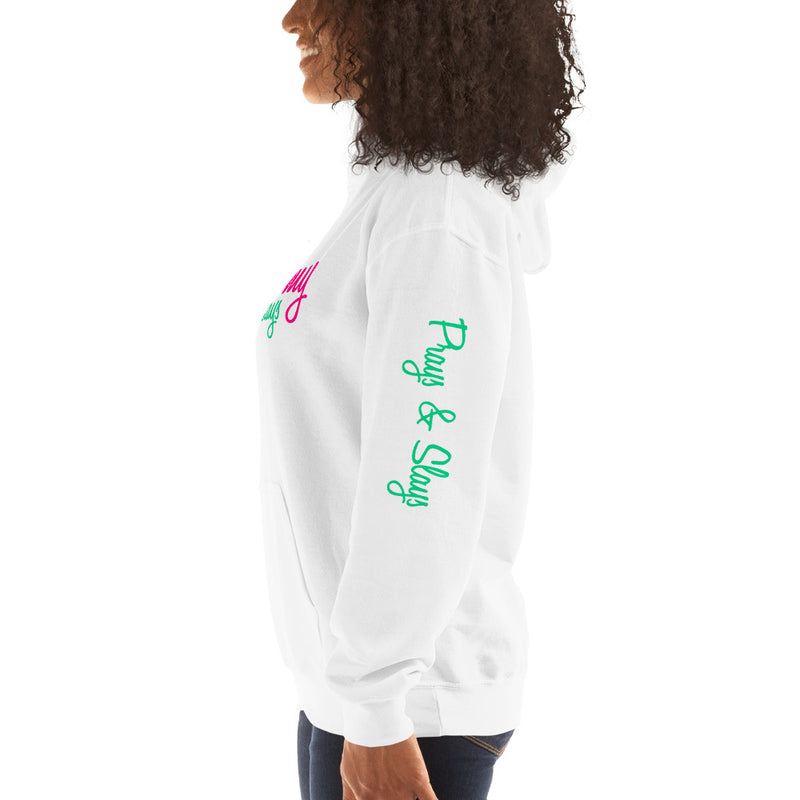 ‘This Mommy Prays & Slays’ Pullover Hoodie