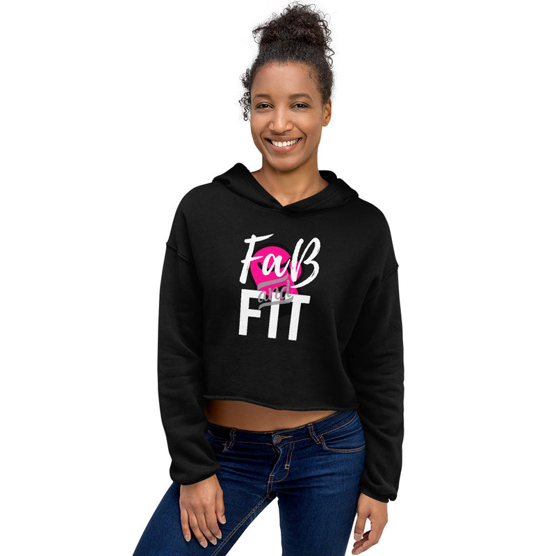 'Fab & Fit' Crop Hoodie