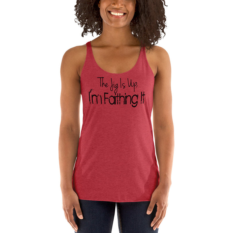 'Faithing It' Women's Racerback Tank