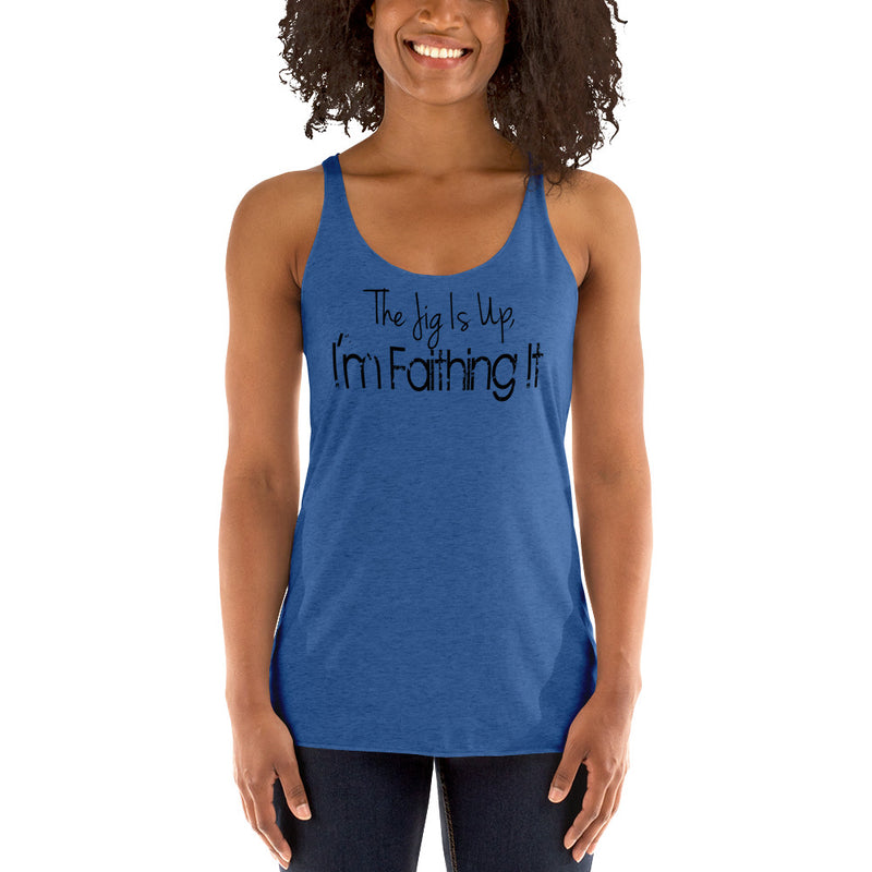 'Faithing It' Women's Racerback Tank