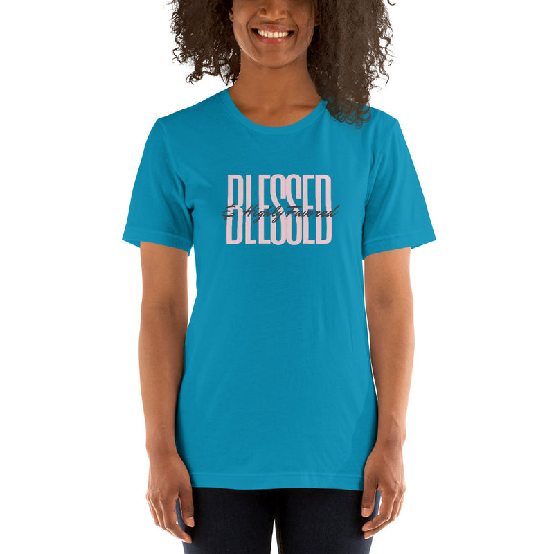 ‘Blessed & Highly Favored’ Short-Sleeve Unisex T-Shirt