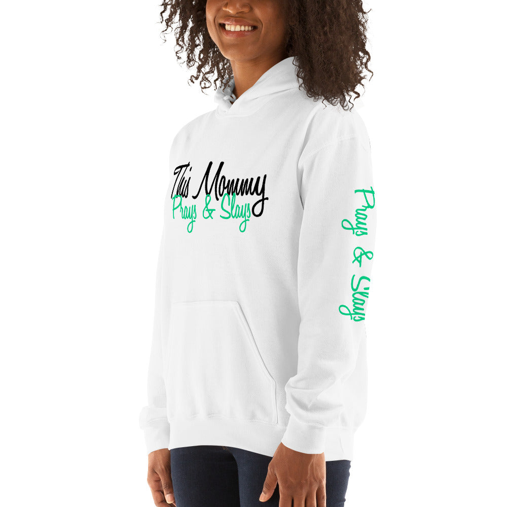 ‘This Mommy Prays & Slays’ Pullover Hoodie