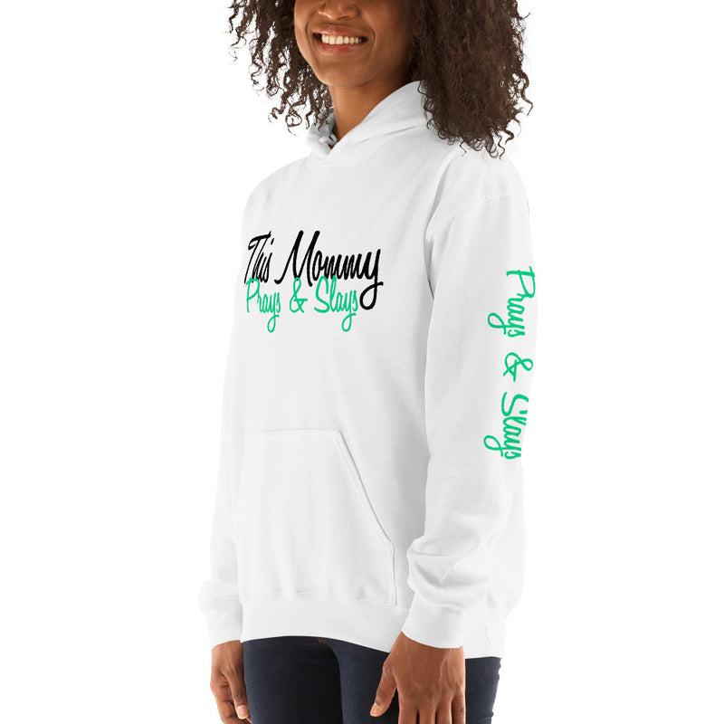 ‘This Mommy Prays & Slays’ Pullover Hoodie