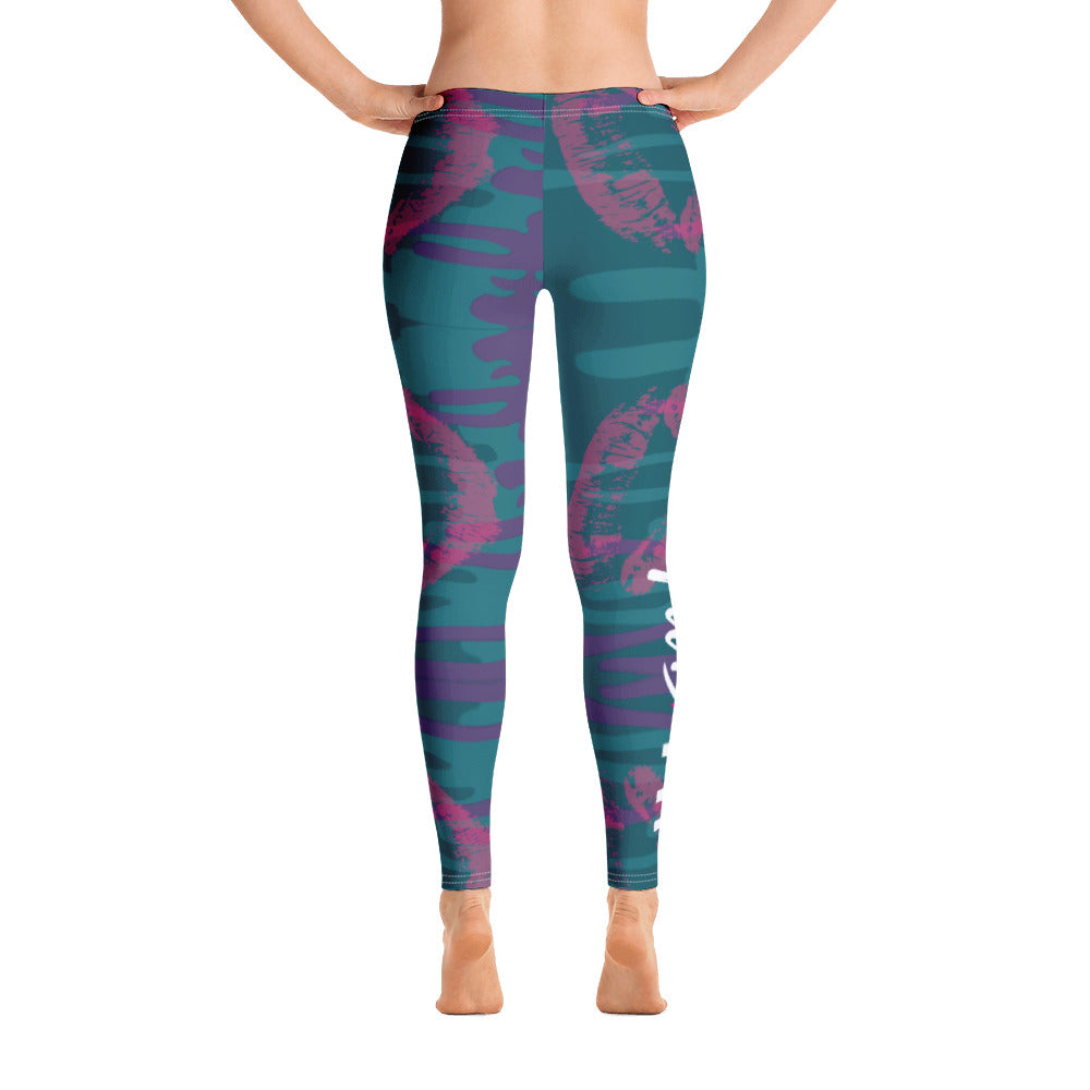 'Fab & Fit' Teal Leggings