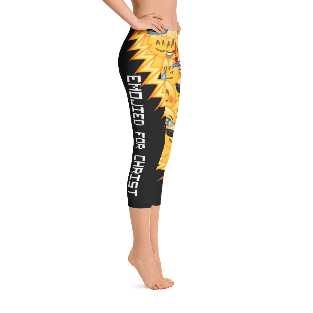 ‘EMOJIED for Christ’ Capri Leggings