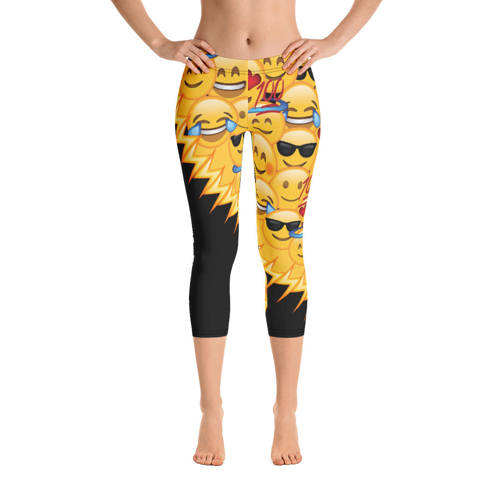 ‘EMOJIED for Christ’ Capri Leggings