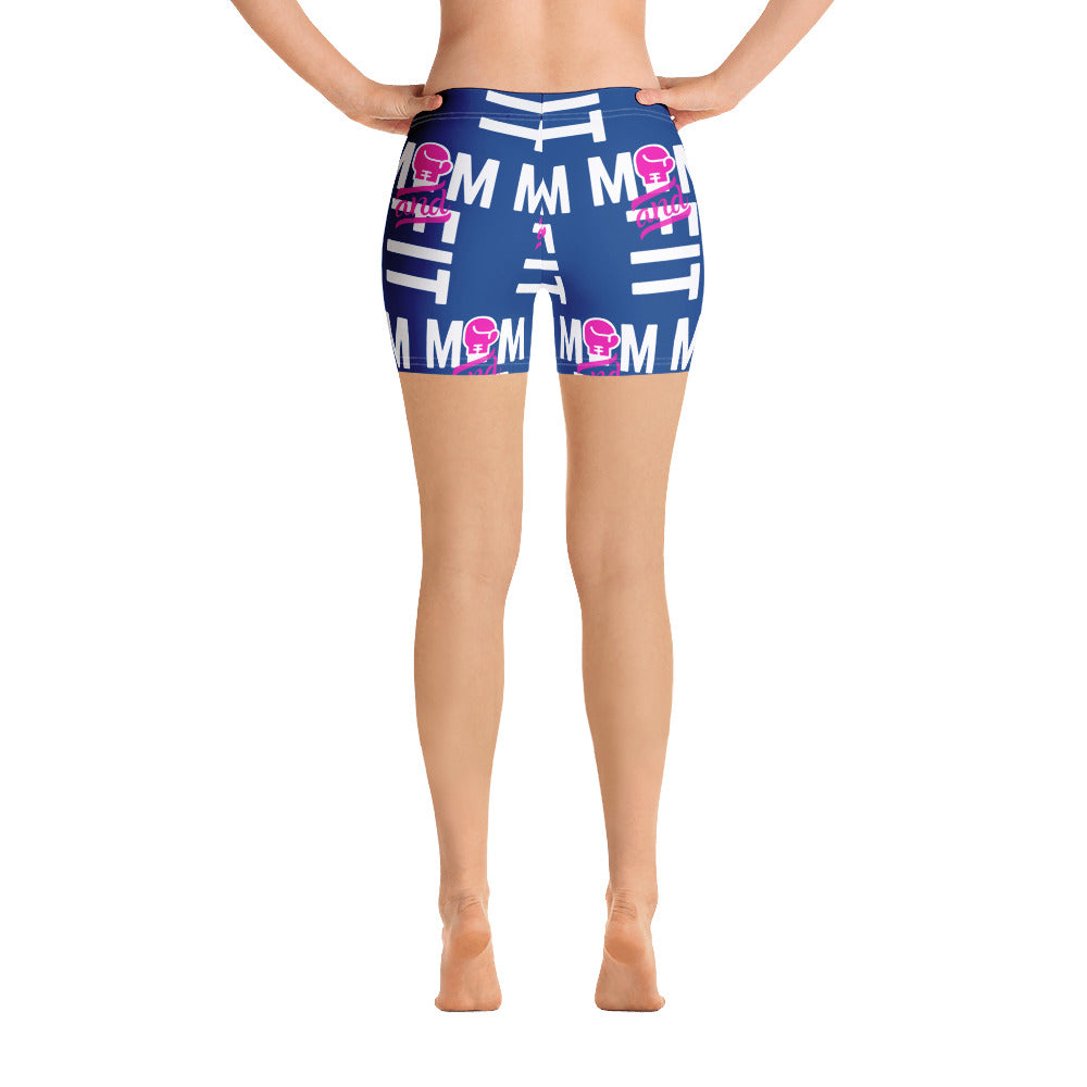 ‘Mom & Fit’ P/Blu Shorts