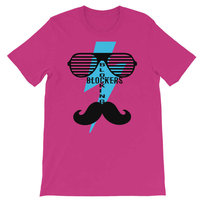 ‘Blocking Blockers’ Mustache Short-Sleeve Unisex T-Shirt