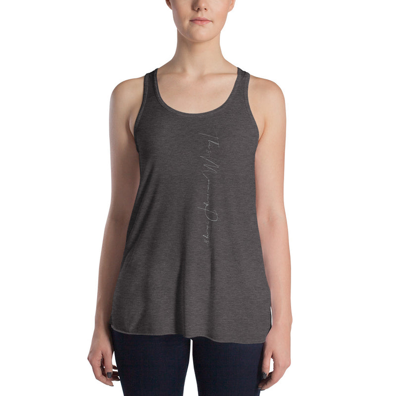 'This Mommy Prays' Women's Flowy Racerback Tank