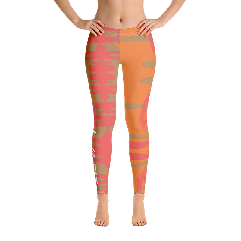 'Fab & Fit' Orange Leggings