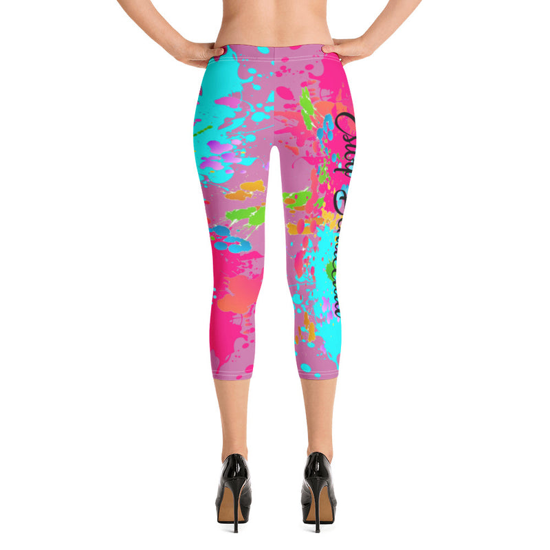 ‘Estoy Bendecida’ Rosado Capri Leggings