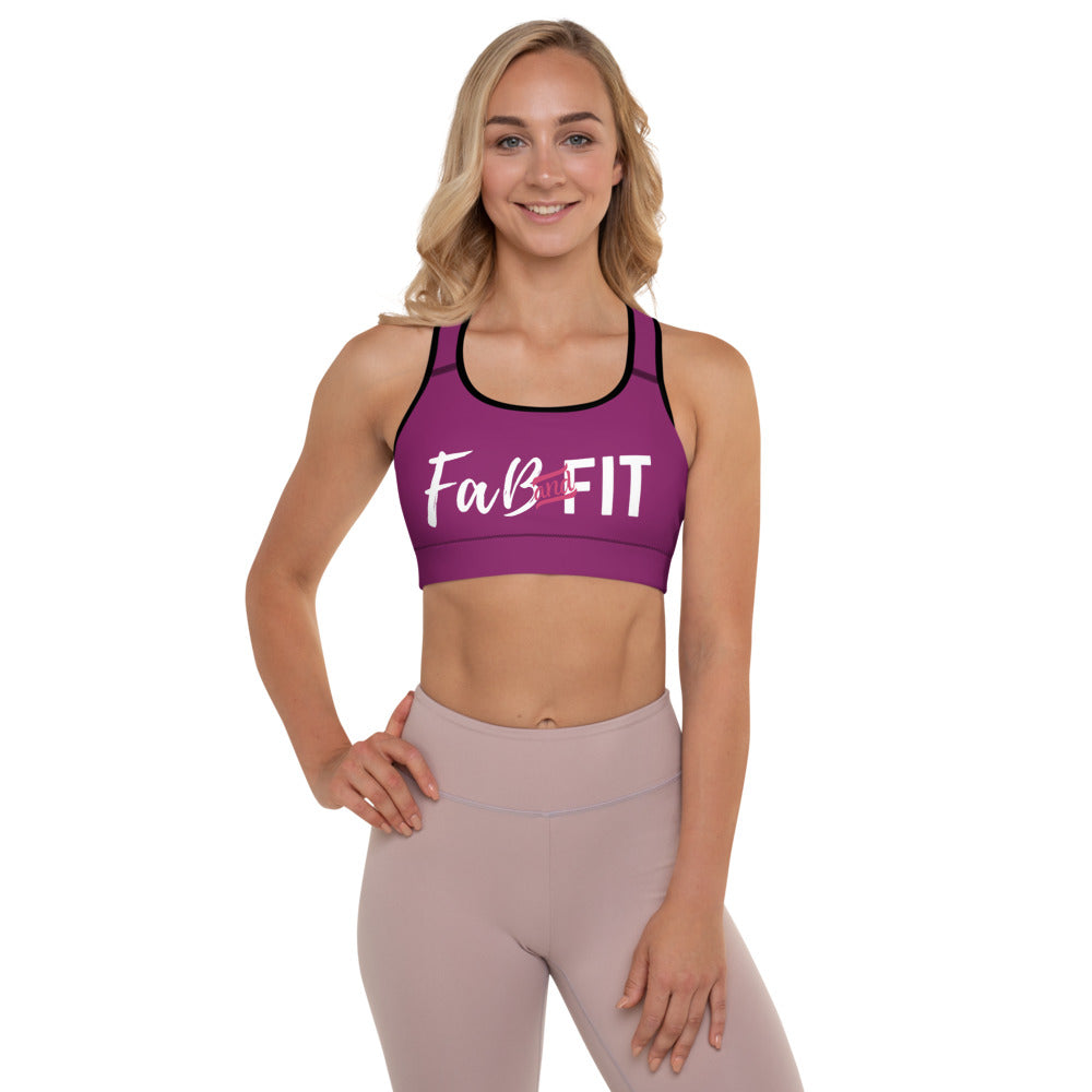 'Fab & Fit' Padded Sports Bra