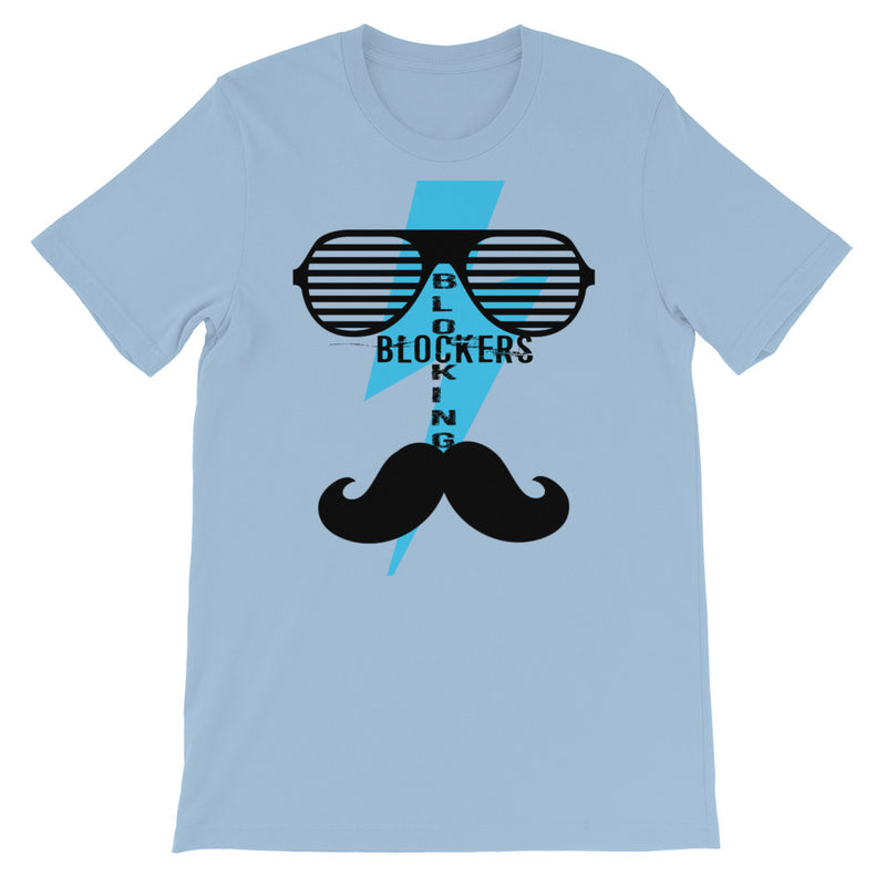 ‘Blocking Blockers’ Mustache Short-Sleeve Unisex T-Shirt