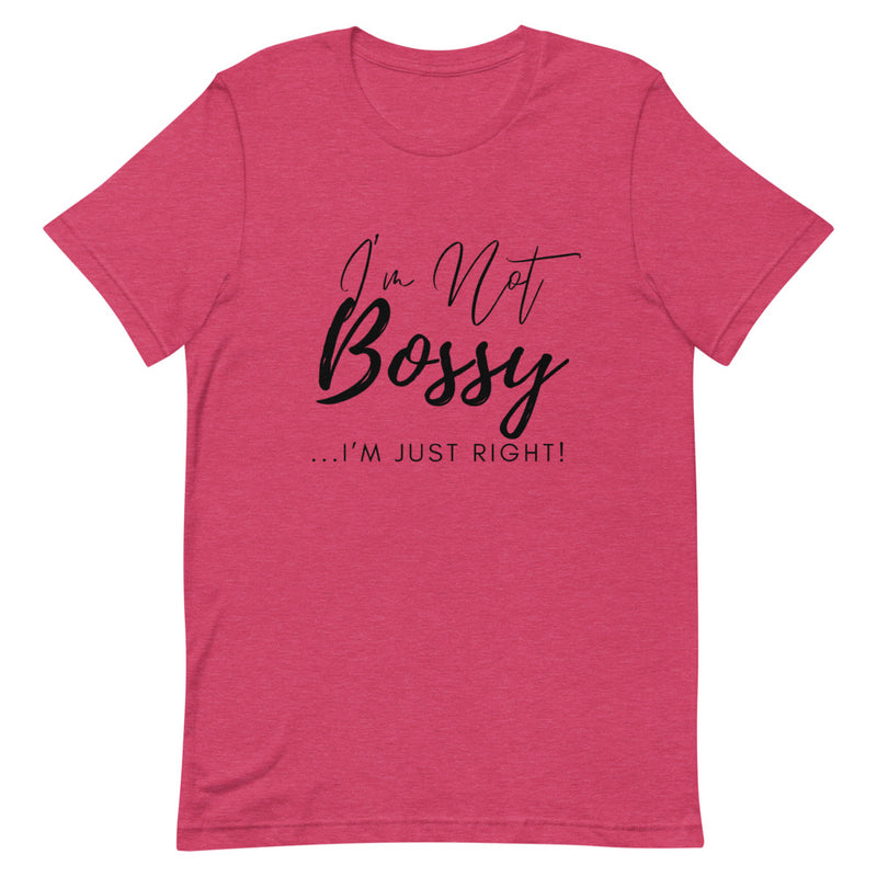 'I'm Not Bossy' Short-Sleeve Unisex T-Shirt