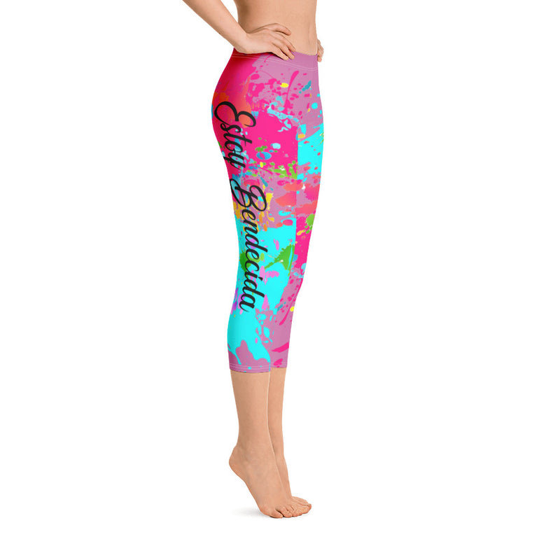 ‘Estoy Bendecida’ Rosado Capri Leggings