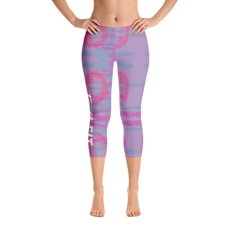 'Fab & Fit' Lilac Capri Leggings