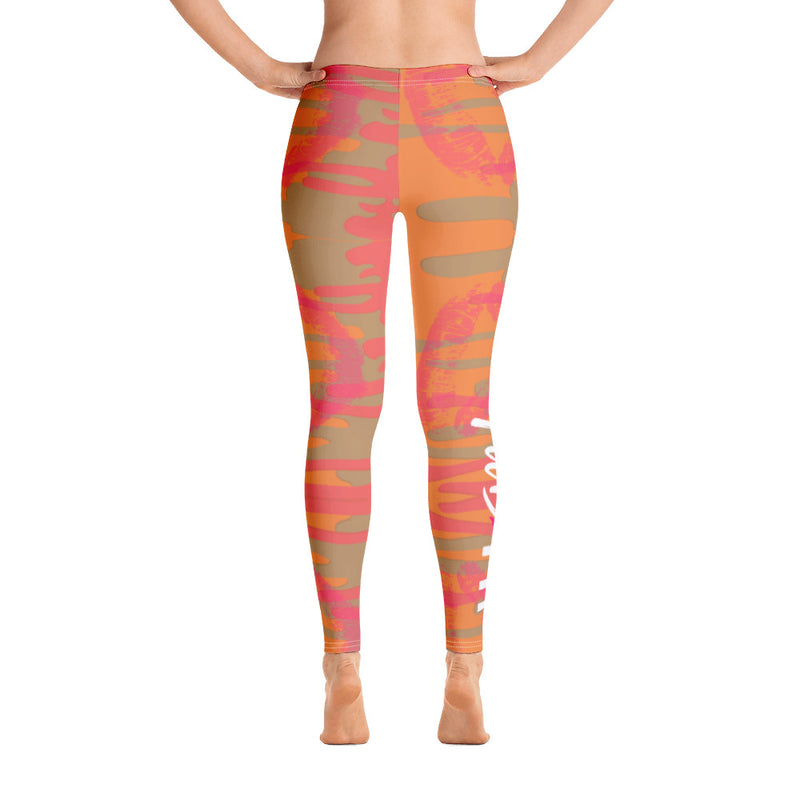 'Fab & Fit' Orange Leggings