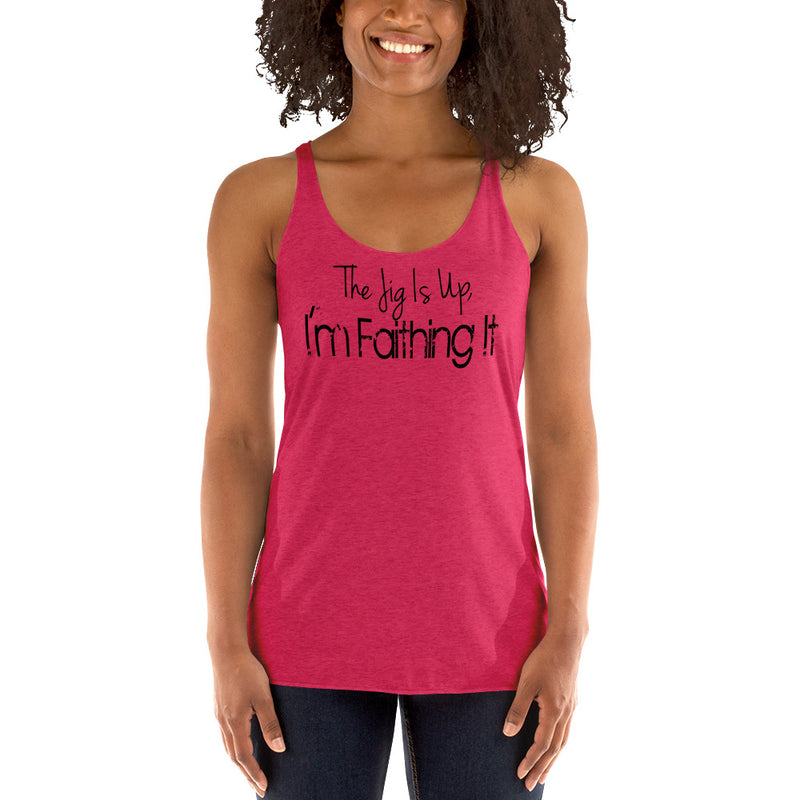 'Faithing It' Women's Racerback Tank