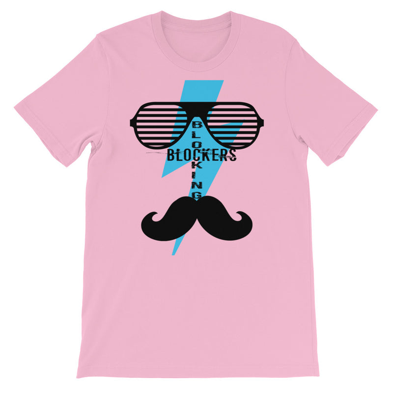 ‘Blocking Blockers’ Mustache Short-Sleeve Unisex T-Shirt