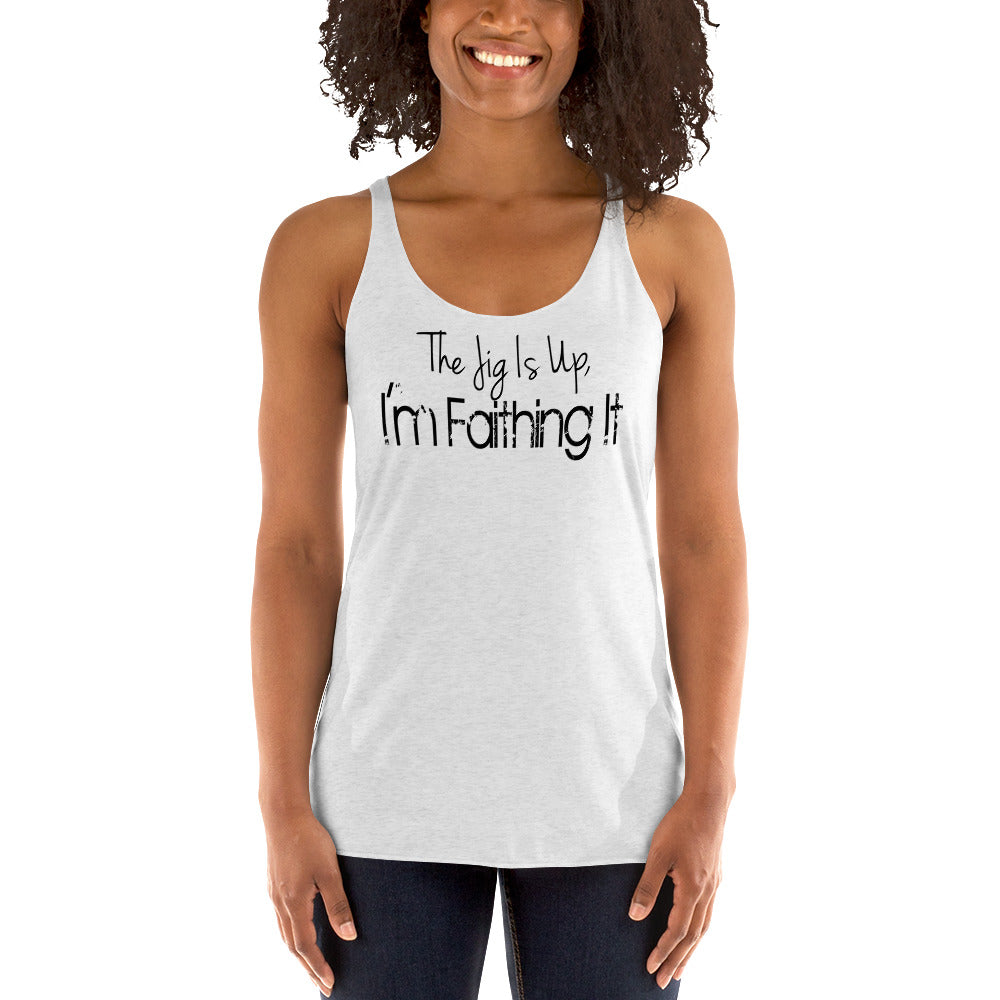 'Faithing It' Women's Racerback Tank