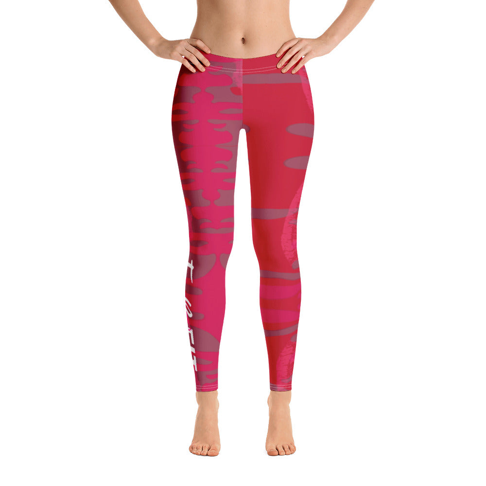 'Fab & Fit' Red Leggings