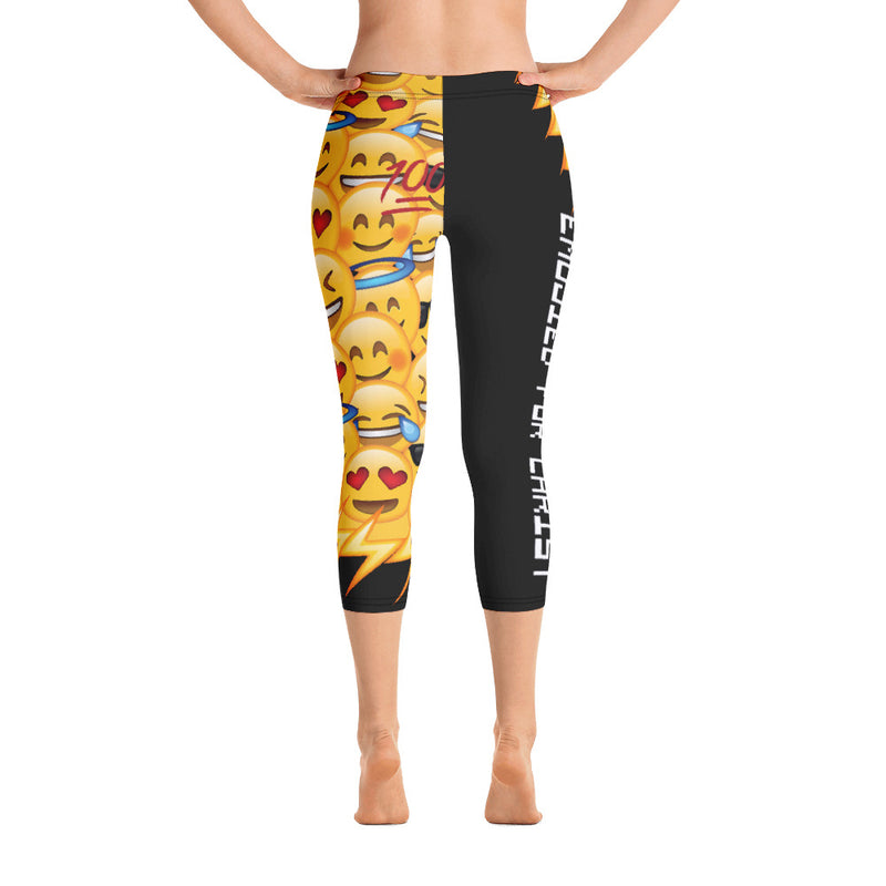 ‘EMOJIED for Christ’ Capri Leggings