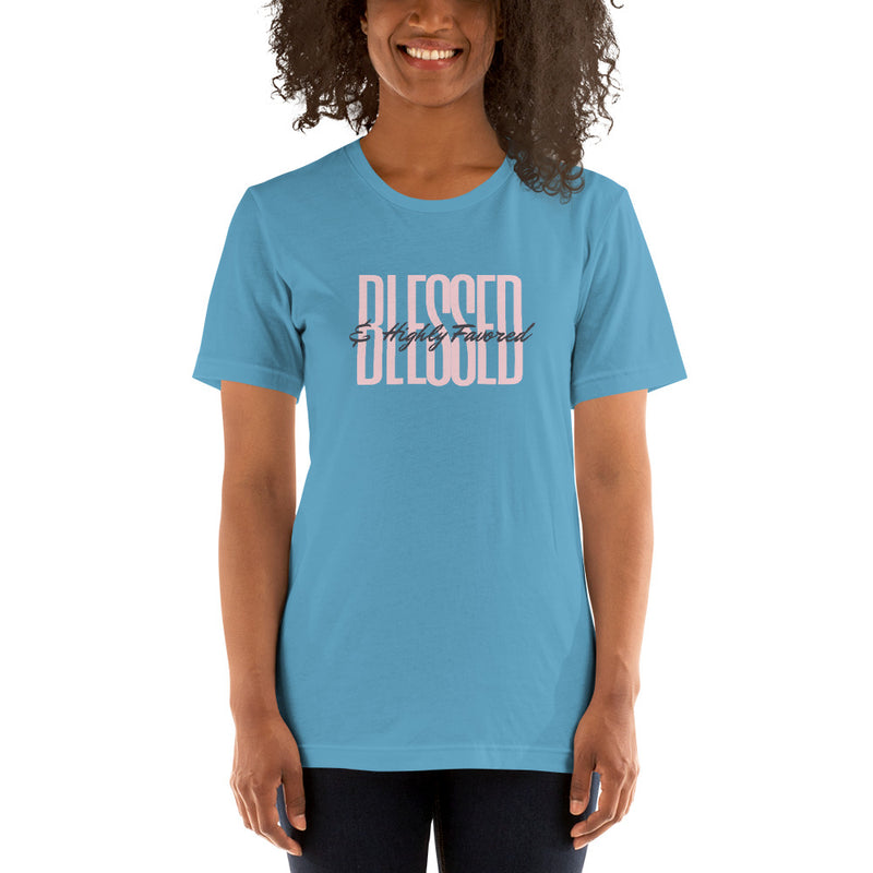 ‘Blessed & Highly Favored’ Short-Sleeve Unisex T-Shirt