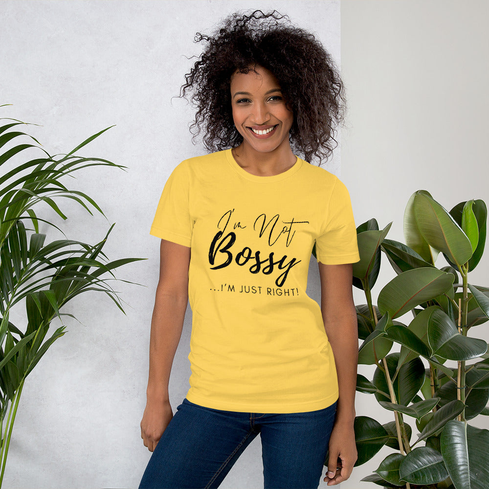 'I'm Not Bossy' Short-Sleeve Unisex T-Shirt