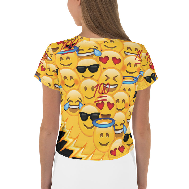 ‘EMOJIED for Christ’ Crop Tee