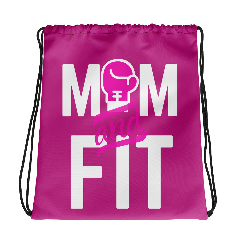 ‘Mom & Fit’ Drawstring Bag