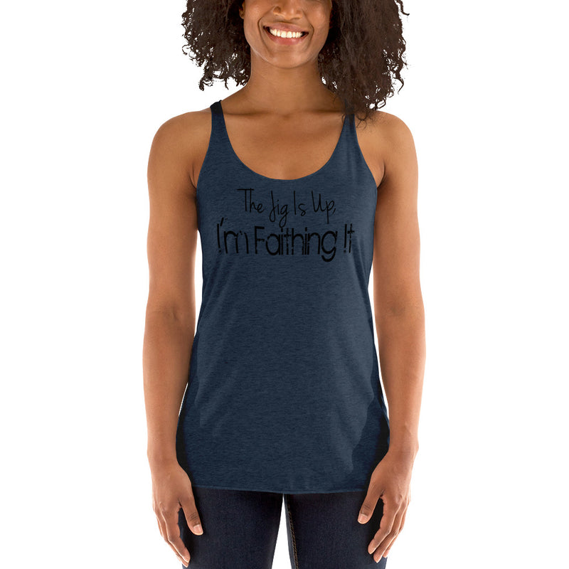 'Faithing It' Women's Racerback Tank