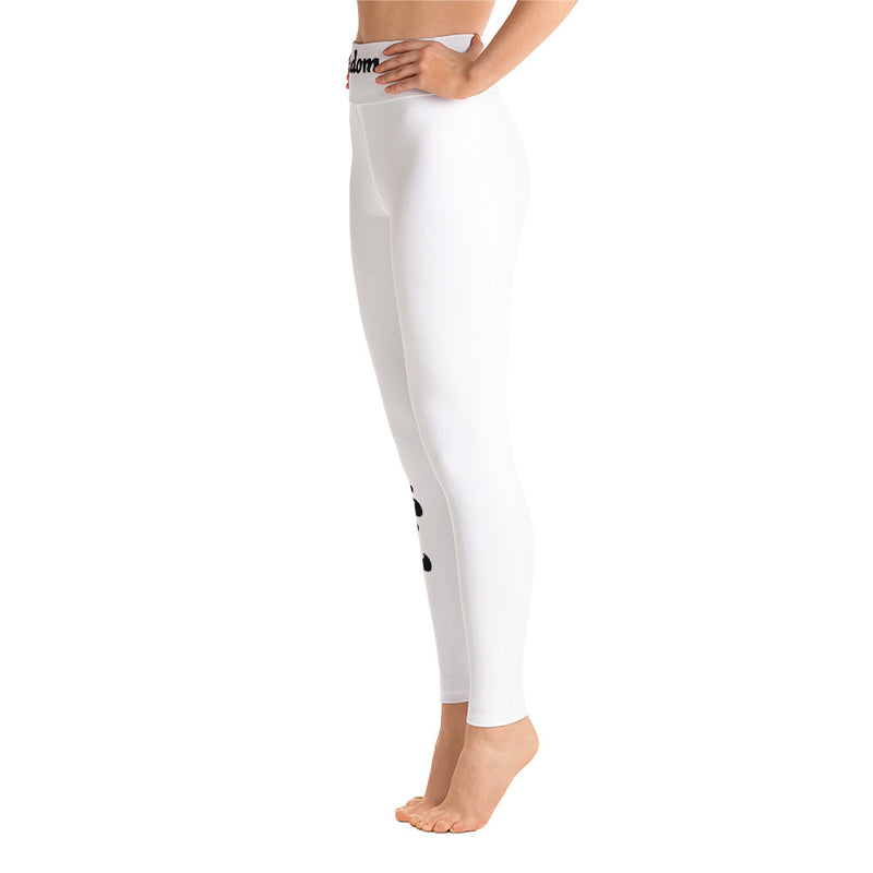 ‘Kingdom Kid’ White Yoga Leggings